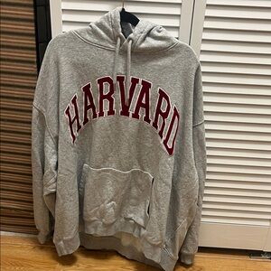 H&M Gray Harvard Hoodie Sweater